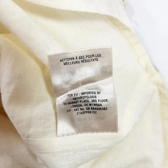 Anthropologie Moulinette Soeurs Embroidered Linen Mini Skirt - Picture 6 of 6